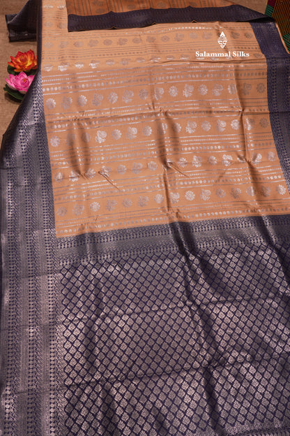Parrot Green Colour Semi Silk Saree With Contrast Bottle Green Border