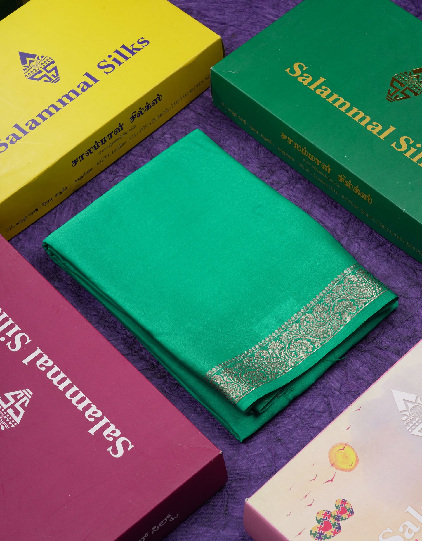 Beautiful Mustard Yellow Plain Semi Mysore Silk Saree With Small Traditional Zari Border