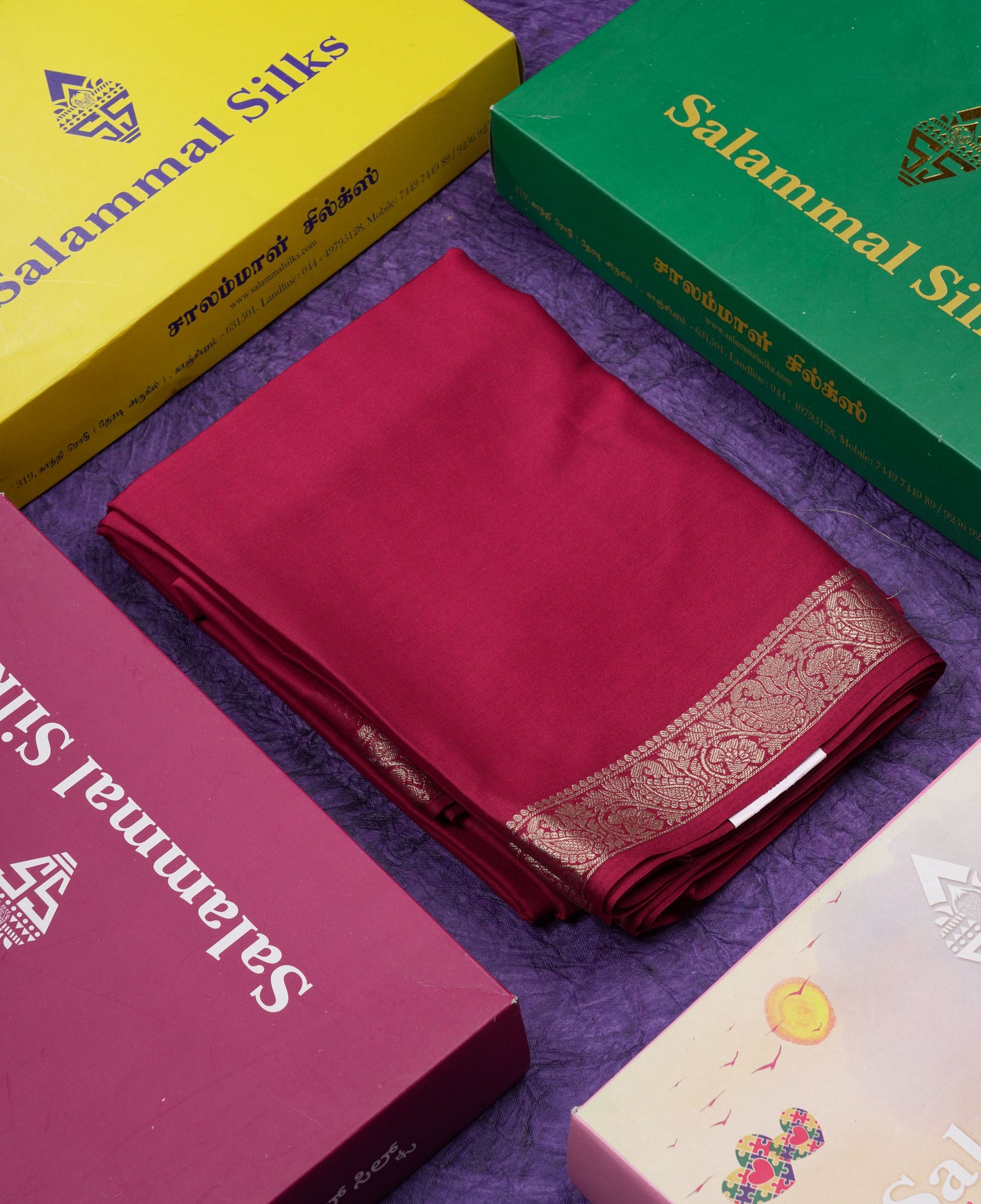 Beautiful Mustard Yellow Plain Semi Mysore Silk Saree With Small Traditional Zari Border