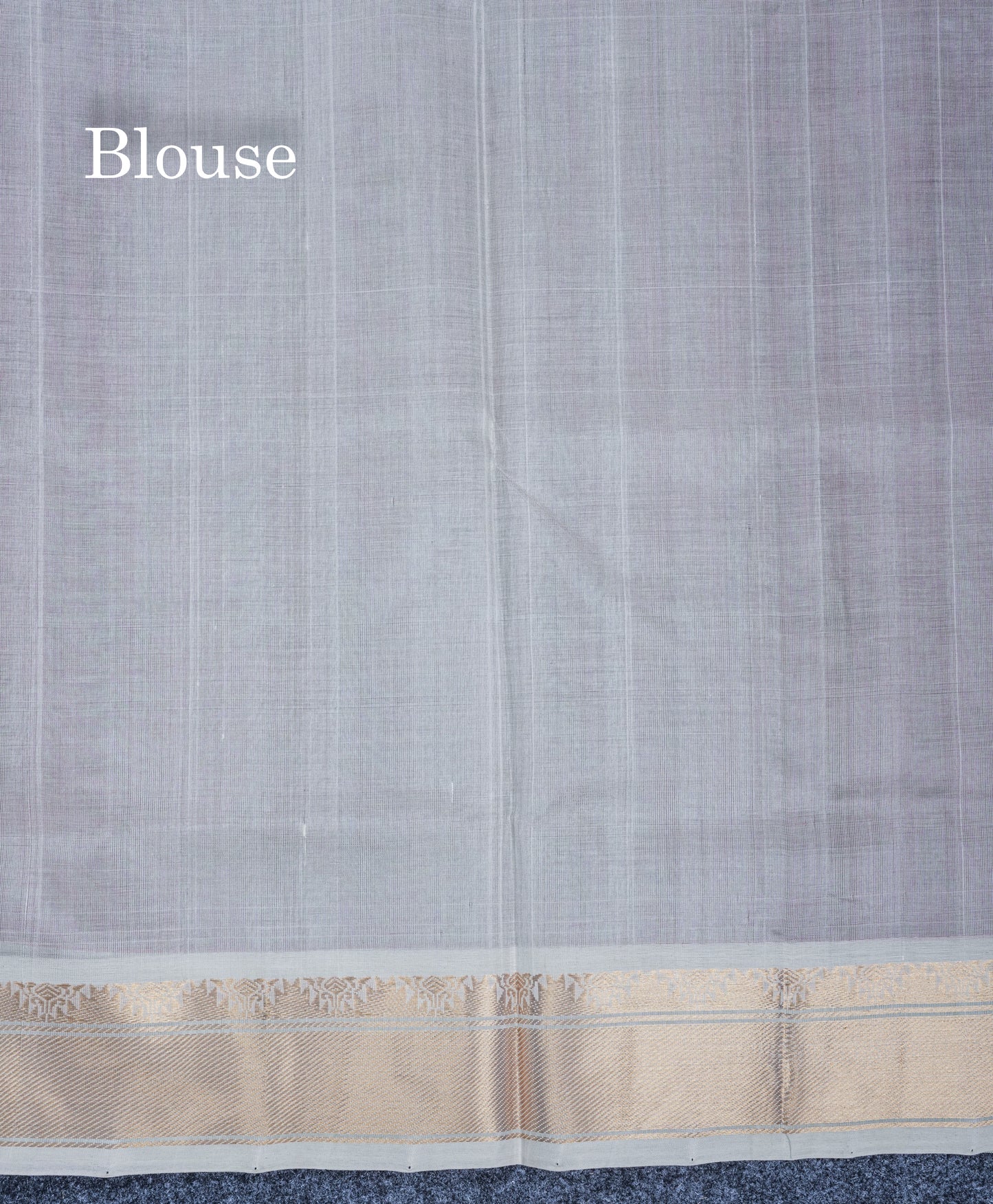 Dual Tone Green Pure Silk Cotton Saree With Contrast Beige Blouse