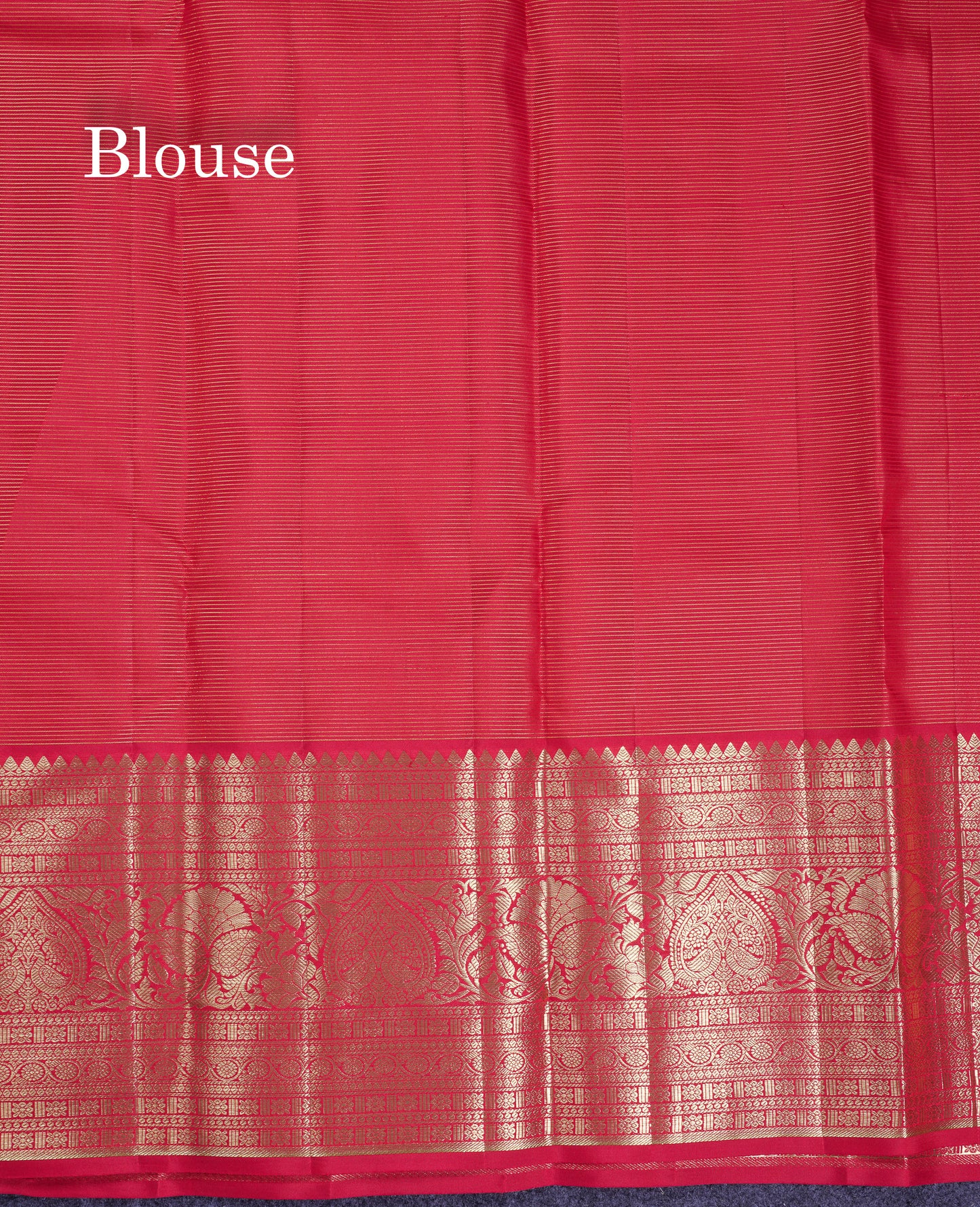 Beautiful Pink Vaira Oosi Lines Pure Kanjivaram Silk Saree With Traditional Evening Morning Border