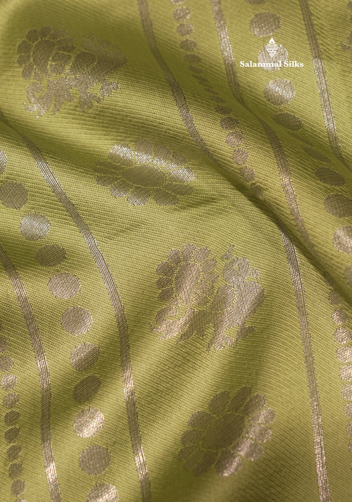 Parrot Green Colour Semi Silk Saree With Contrast Bottle Green Border