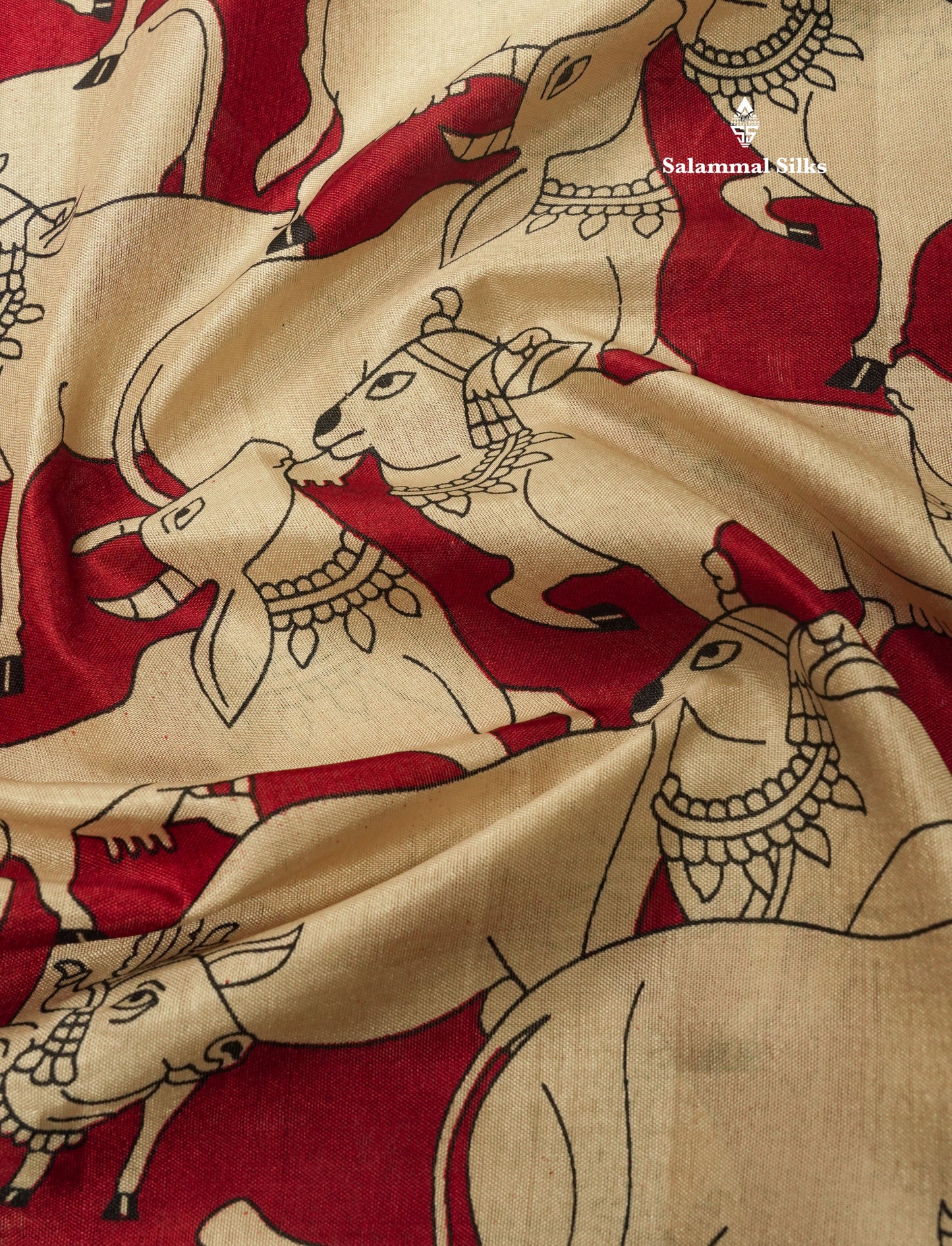 Black Chanderi Mixed Cotton Saree With Contrast Red Border
