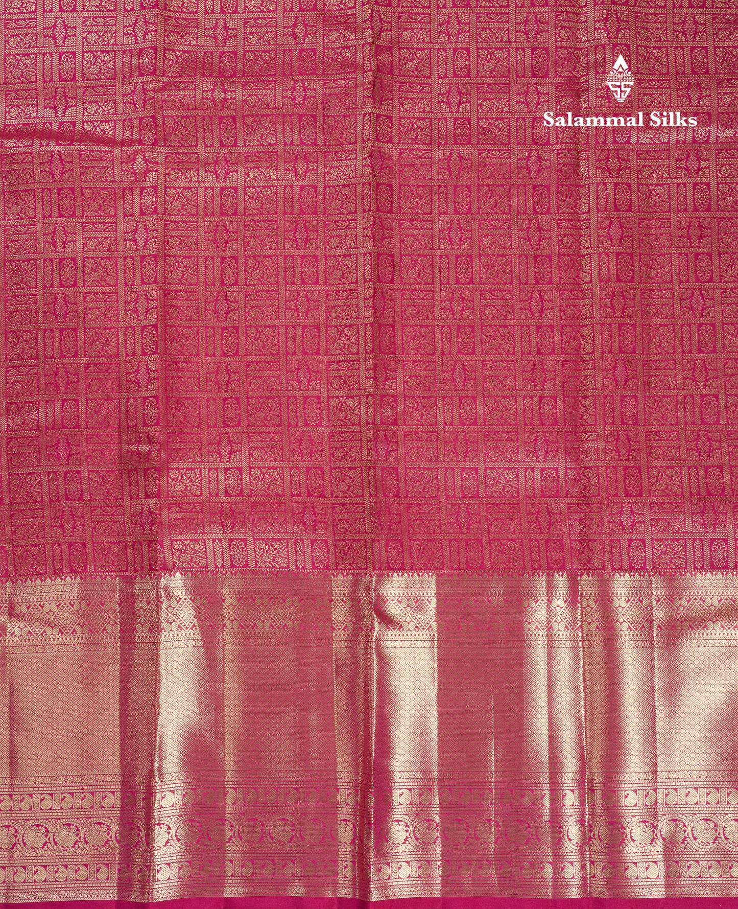 Beautiful Pink Bridal Pure Kanjivaram Silk Saree With Traditional Evening Morning Border
