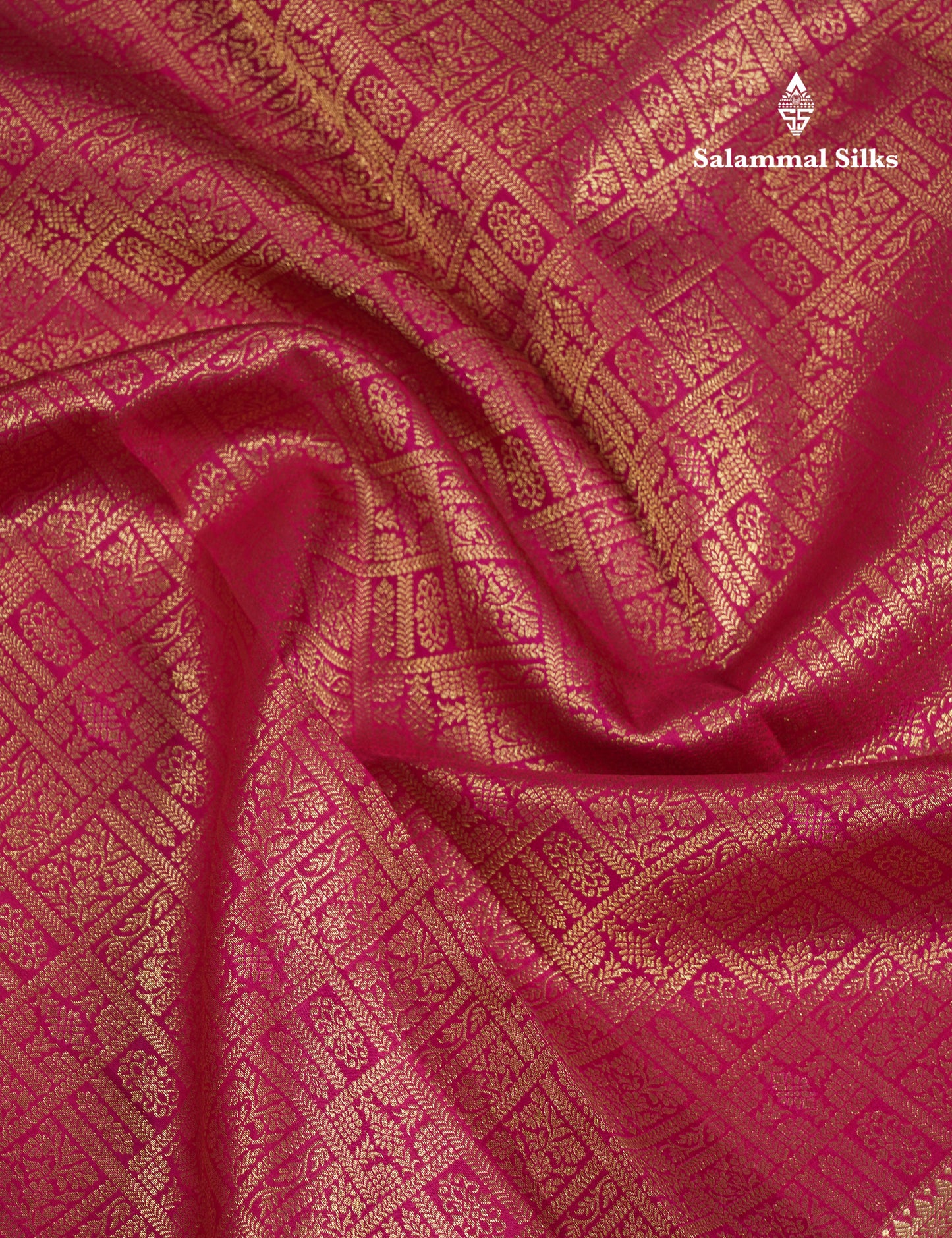 Beautiful Pink Bridal Pure Kanjivaram Silk Saree With Traditional Evening Morning Border