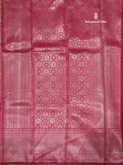 Chocolate Colour Semi Silk Saree With Contrast Navy Blue Border