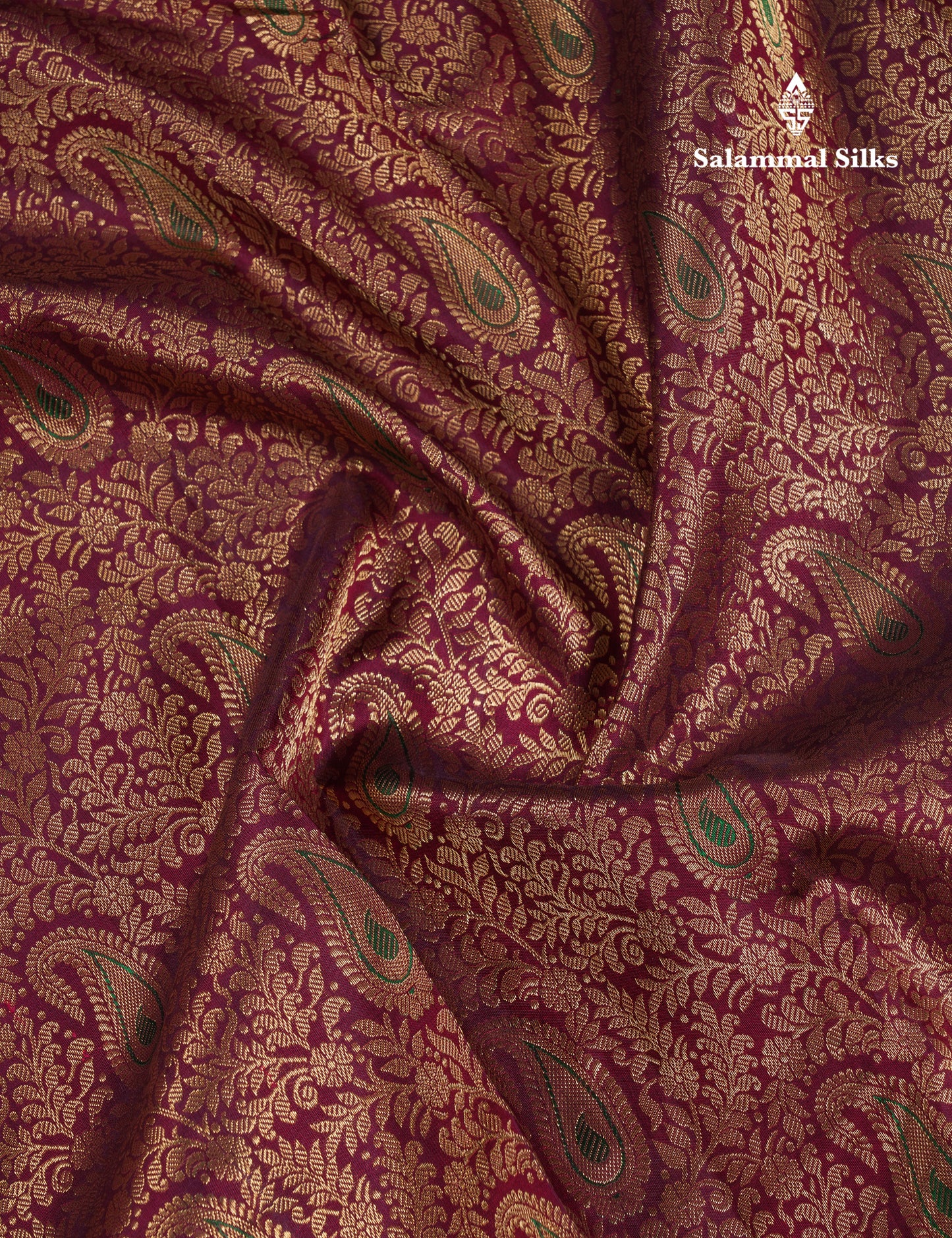 Beautiful Dark Maroon Menakari Work Bridal Pure Kanjivaram Silk Saree With Traditional Border