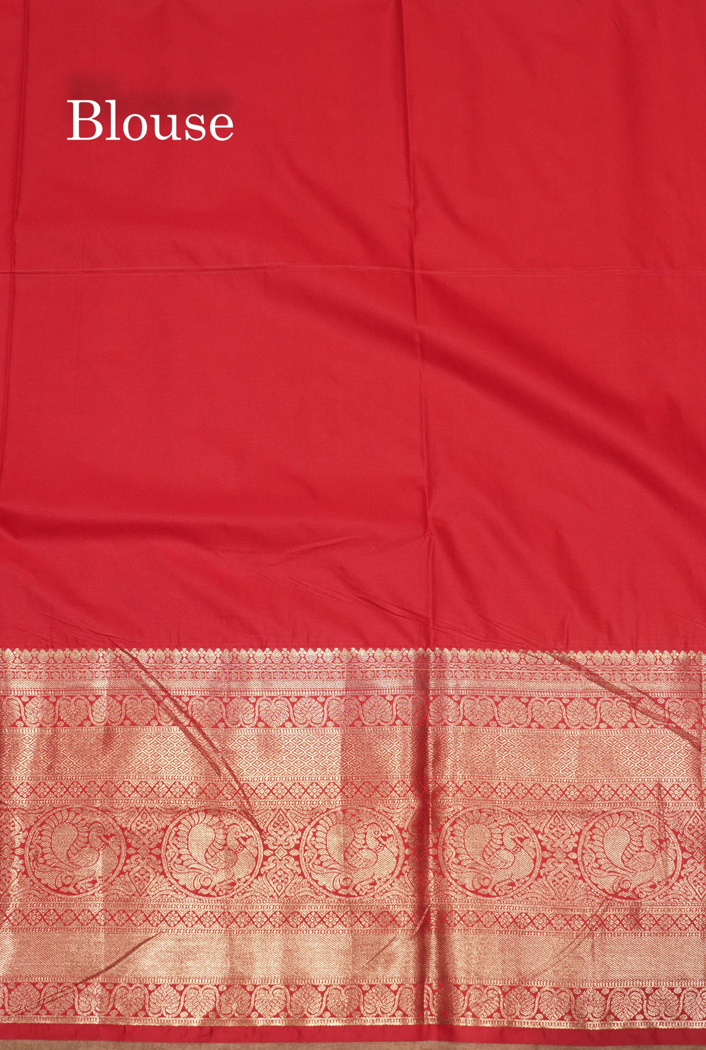 Navy Blue Colour Semi Silk Saree With Contrast Long Red Border