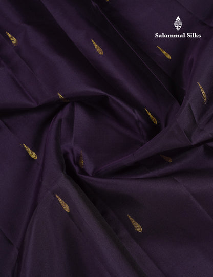 Beautiful Dark Brown Pure Kanjivaram Silk Saree With Contrast Magenta Traditional Border