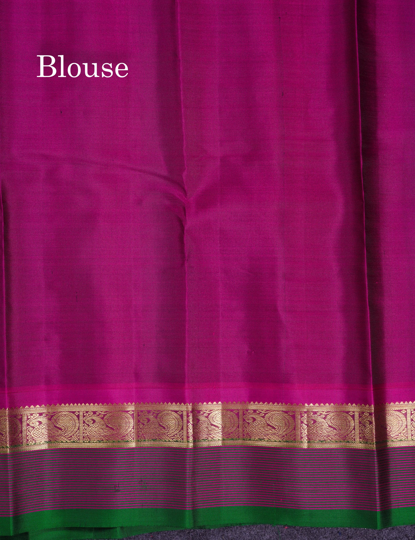 Beautiful Dark Brown Pure Kanjivaram Silk Saree With Contrast Magenta Traditional Border