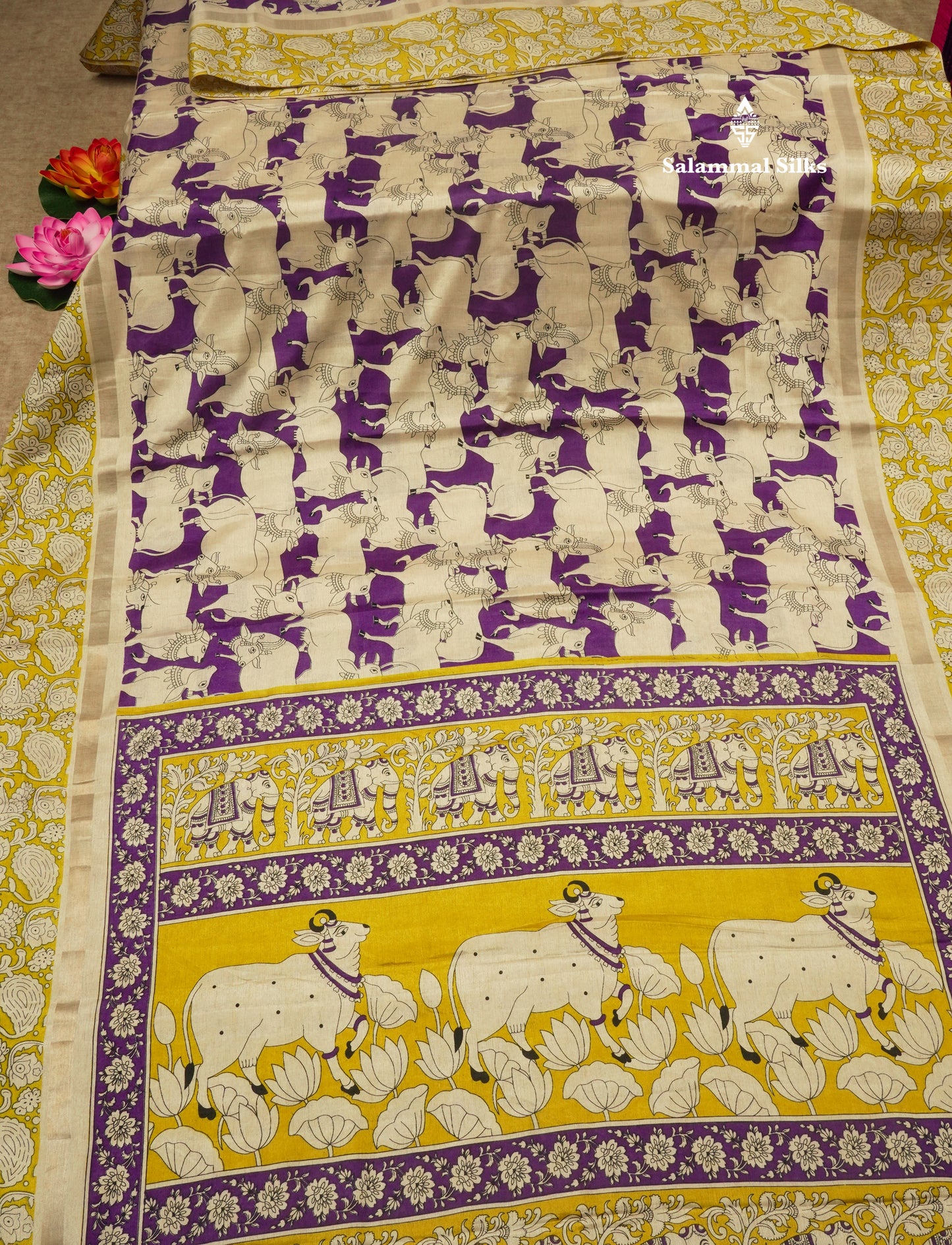 Black Chanderi Mixed Cotton Saree With Contrast Red Border