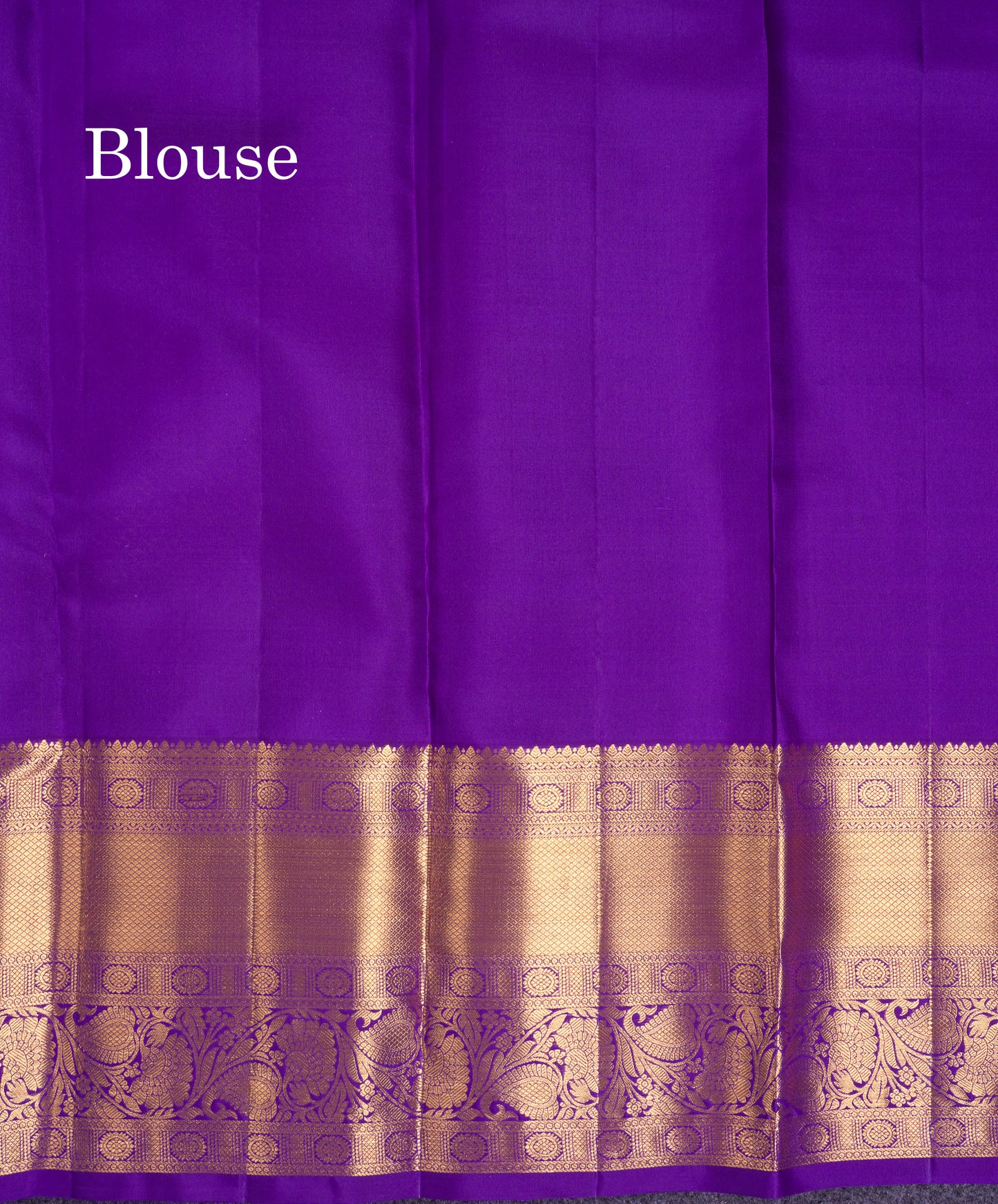 Beautiful Dark Purple Bridal Pure Kanjivaram Silk Saree With Traditional Evening Morning Border
