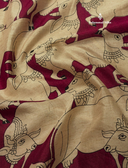 Black Chanderi Mixed Cotton Saree With Contrast Red Border