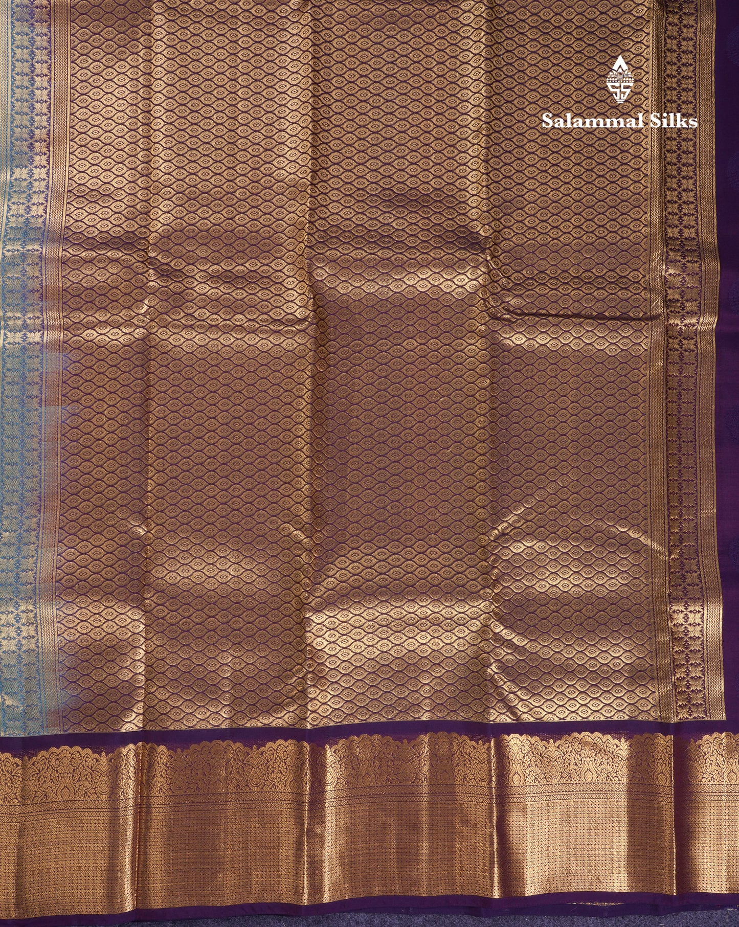 Beautiful Dual Tone Peacock Blue Puremix Silk Saree With Contrast Dark Magenta Traditional Border