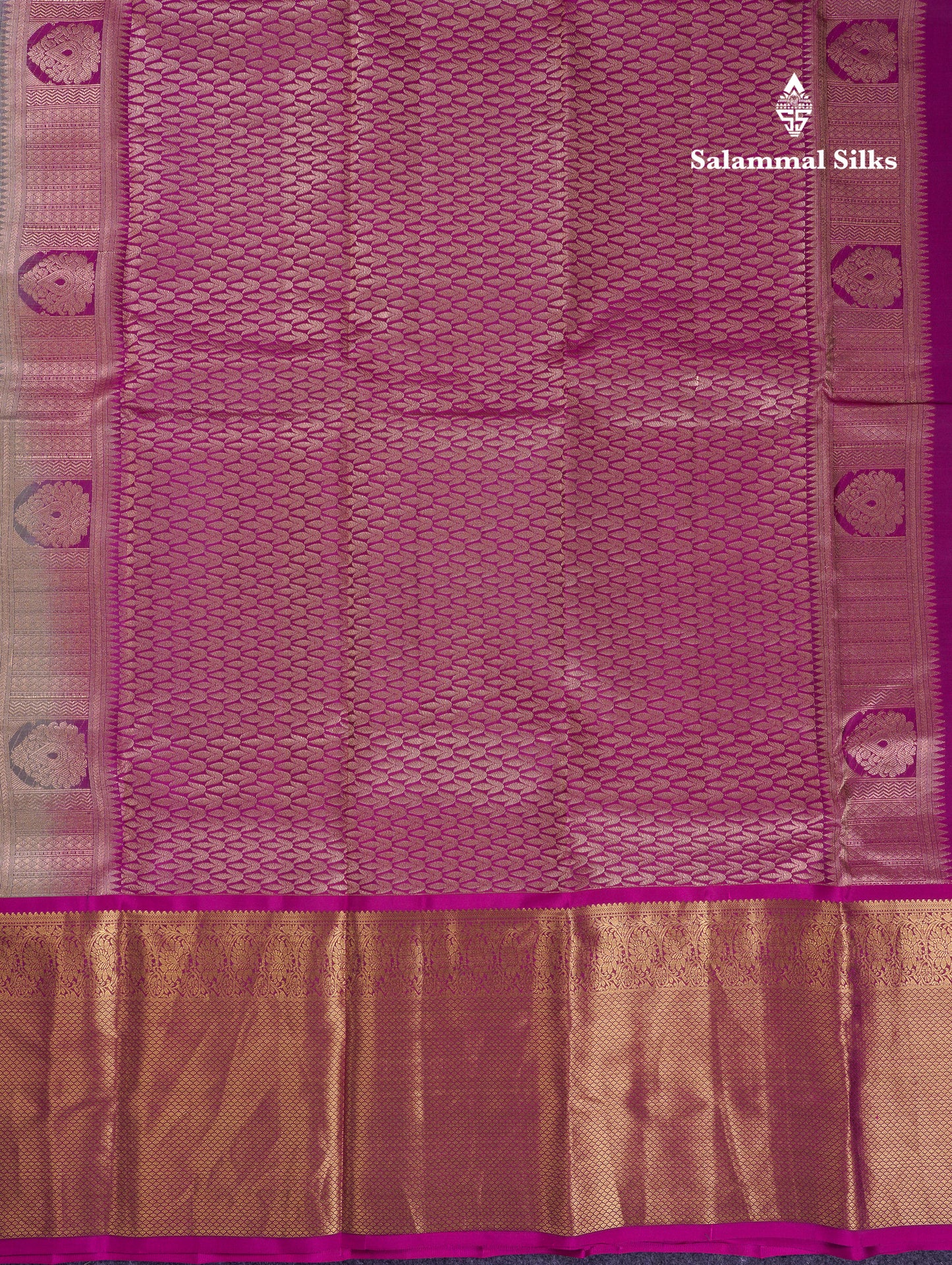 Beautiful Greenish Grey Puremix Silk Saree With Contrast Magenta Traditional Evening Morning Border