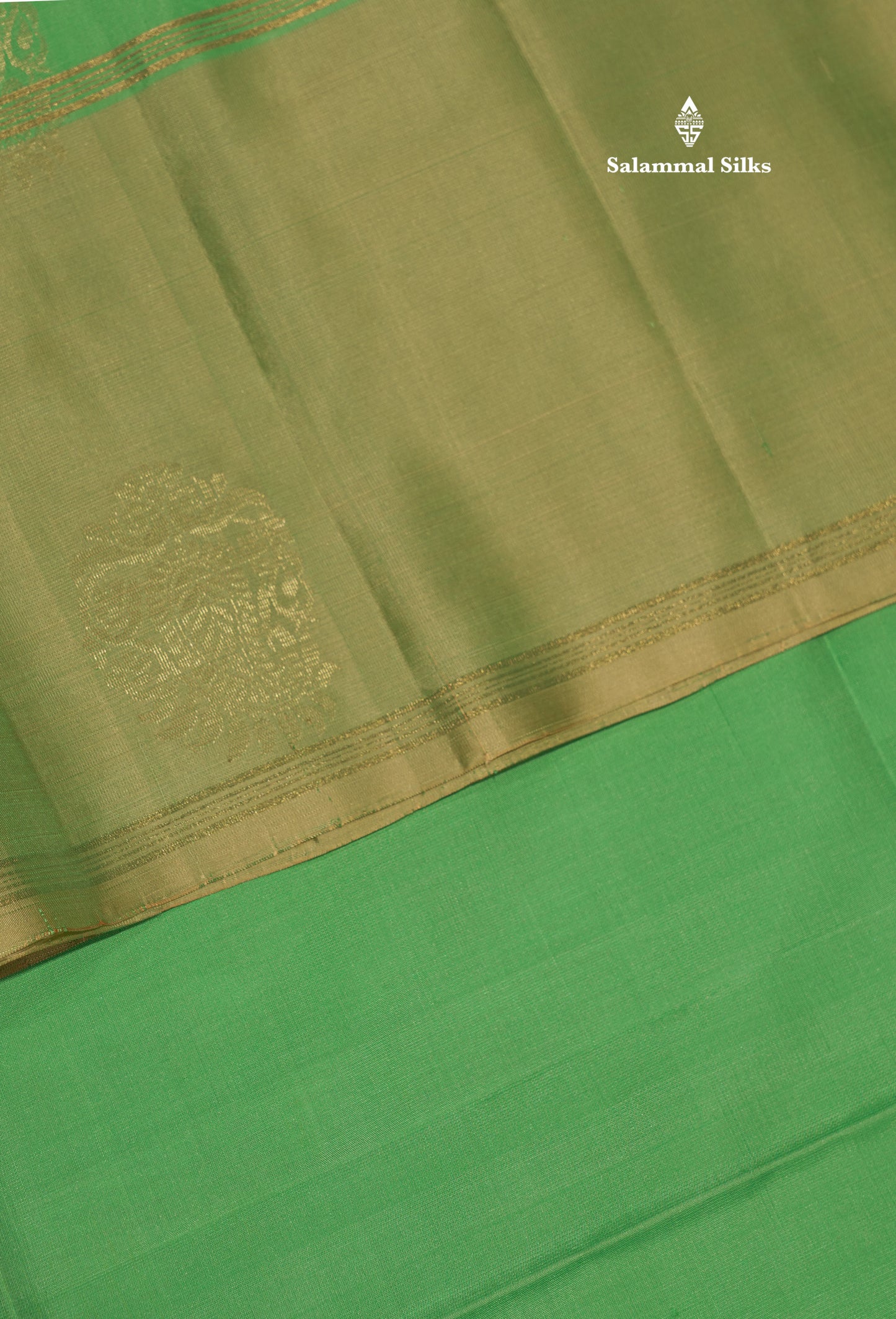 Rexona Green Colour Pure Kanjivaram Soft Silk Saree With Light Elaichi Green Border
