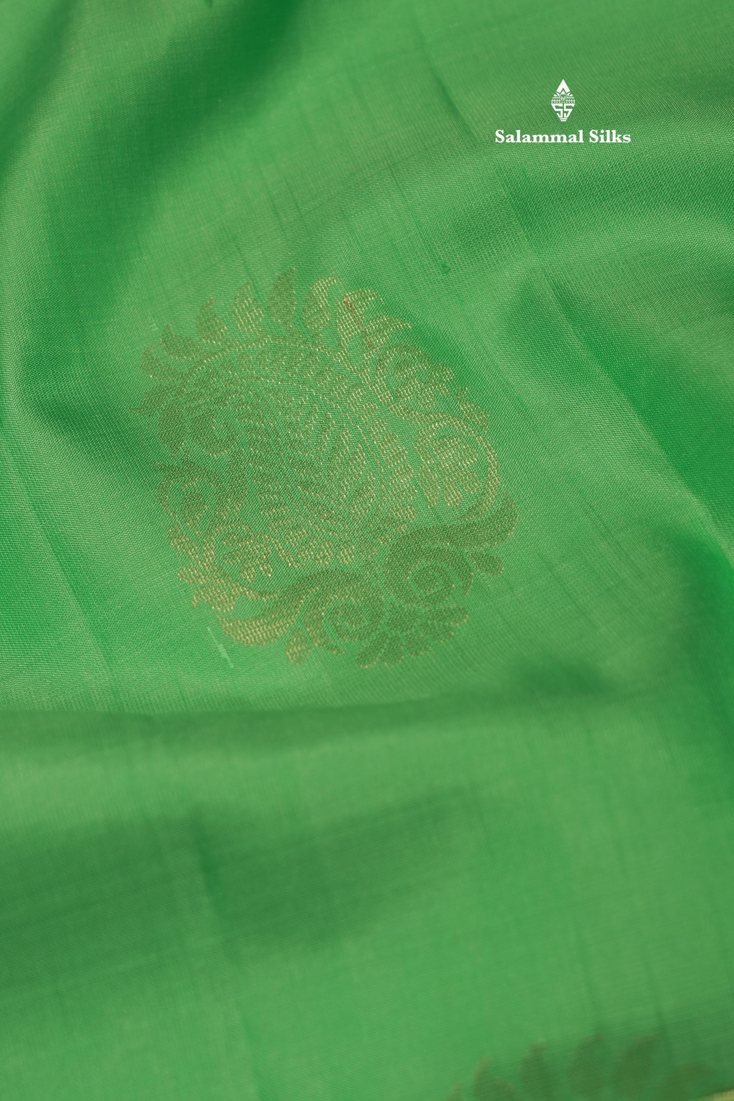 Rexona Green Colour Pure Kanjivaram Soft Silk Saree With Light Elaichi Green Border