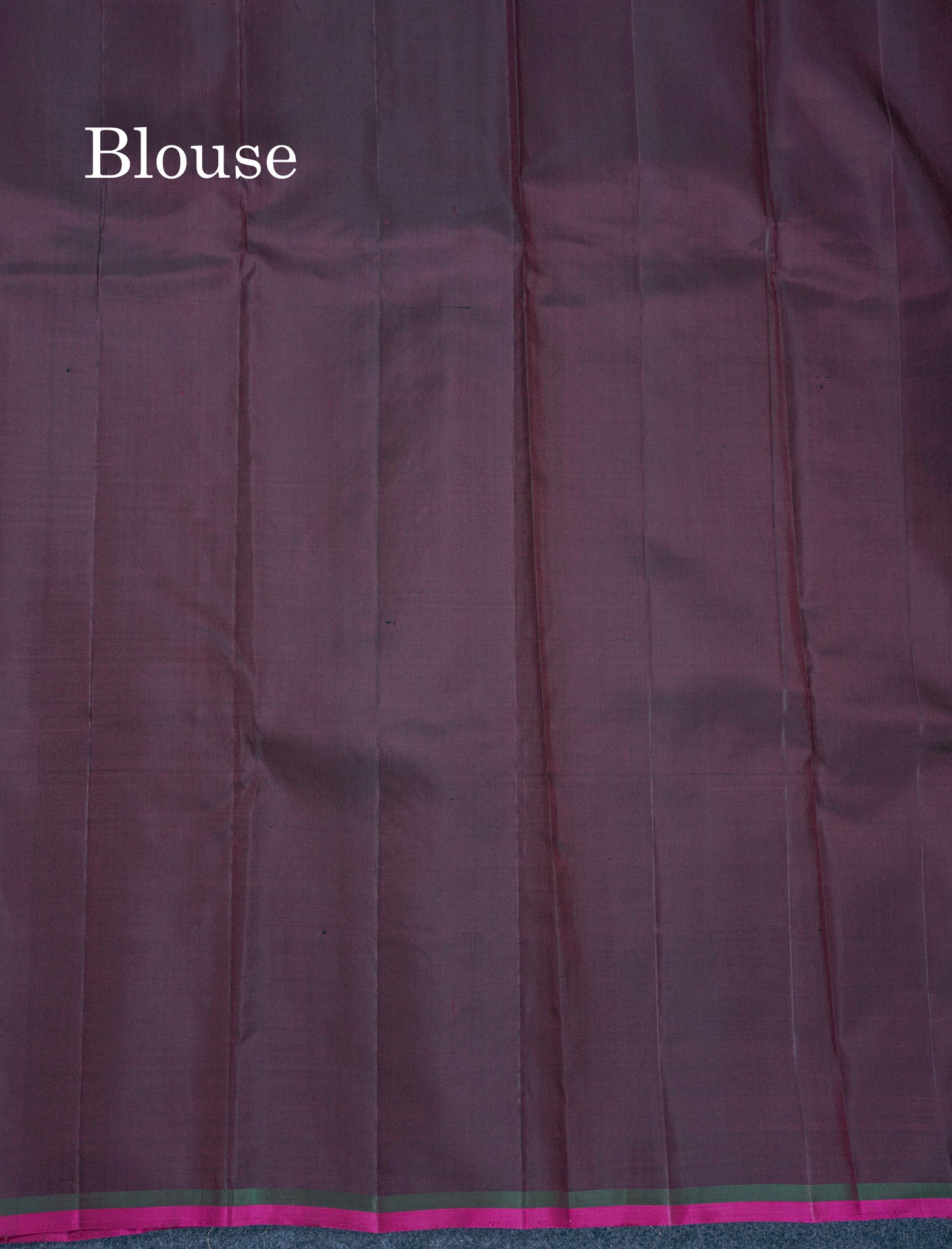 Dark Maroon Gold And Silver Zari Butta Lines Fancy Pure Kanjivaram Silk Saree Without Border