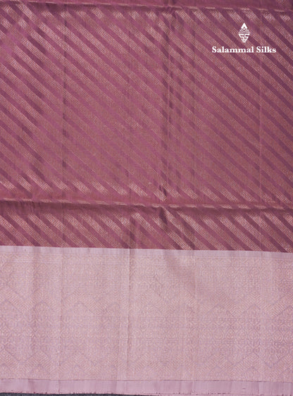 Beautiful Chocolate Brown Pure Kanjivaram Soft Silk Saree With Contrast Onion Pink Border