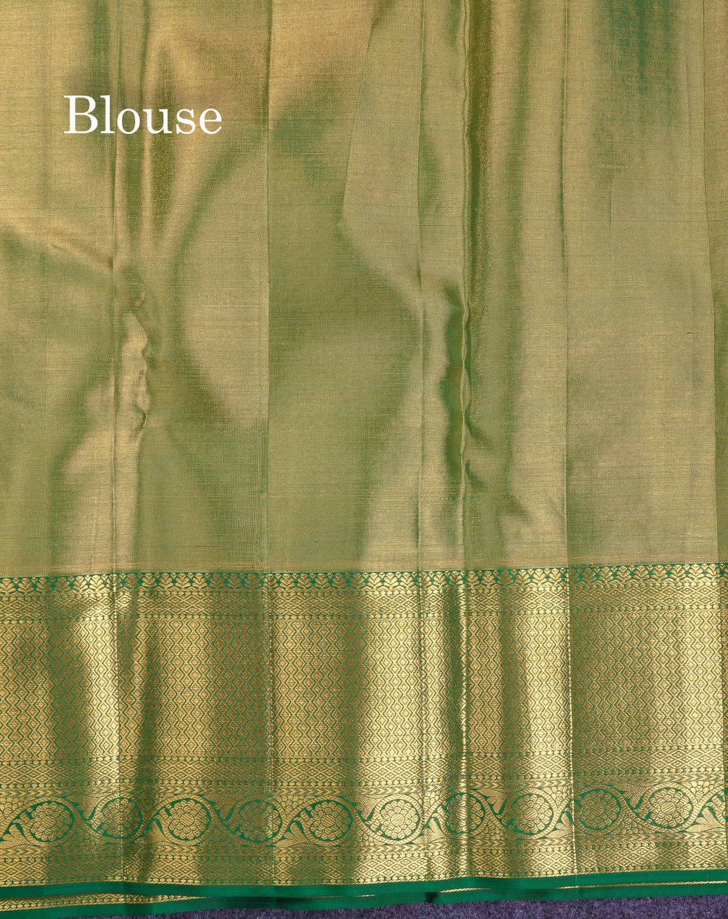 Beautiful Peach Tissue Menakari Work Bridal Pure Kanjivaram Silk Saree With Contrast Bottle Green Traditional Evening Morning Border