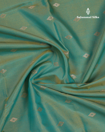 Beautiful Dual Tone Pink Semi Silk Saree With Contrast Brown Pochampalli Blouse