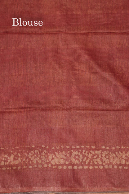 Brown Colour  Printed Pure Cotton With Mustard Yellow Blouse