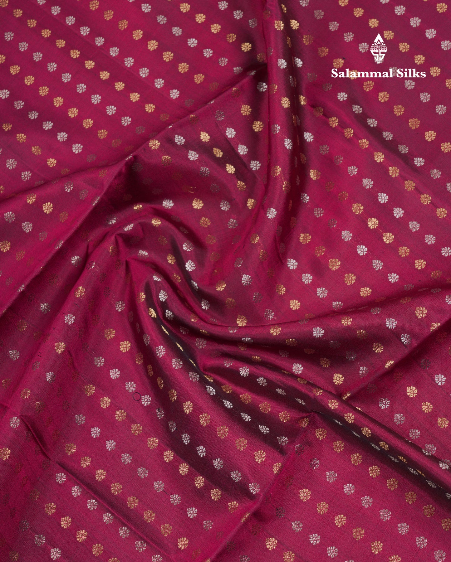 Beautiful Dual Tone Magenta Pure Kanjivaram Soft Silk Saree With Contrast Peach Blouse