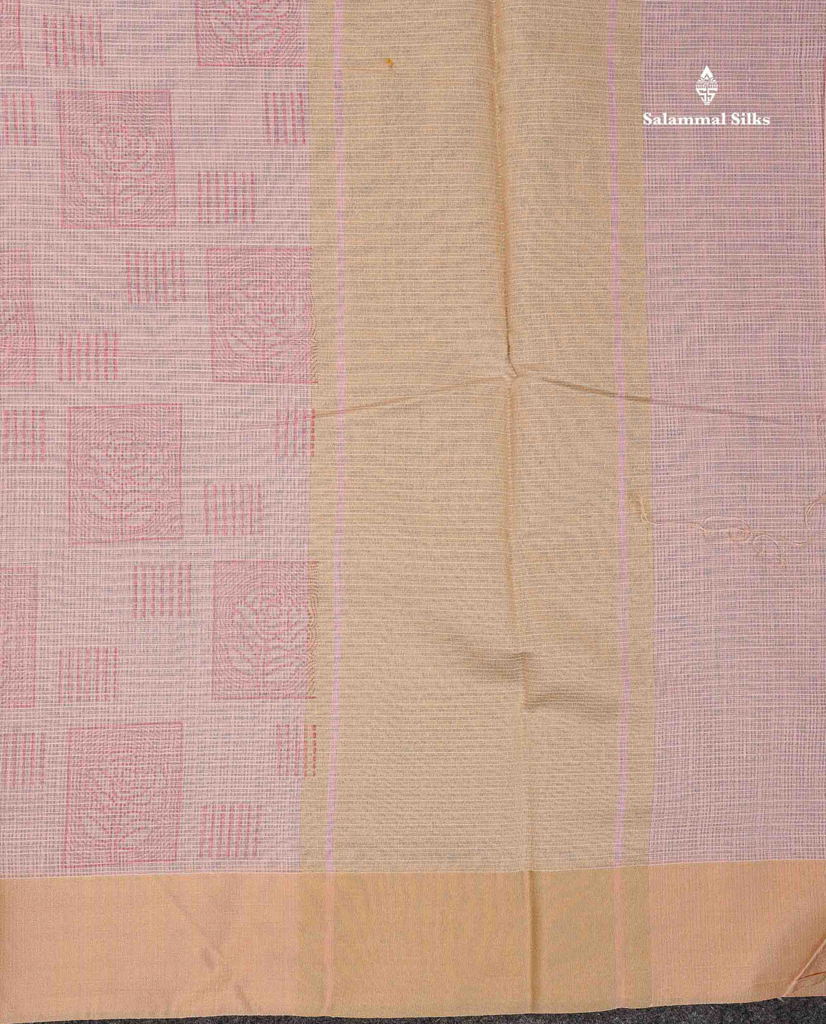 Kota Cotton Saree - Light Green Colour Body With Sandal Plain Border
