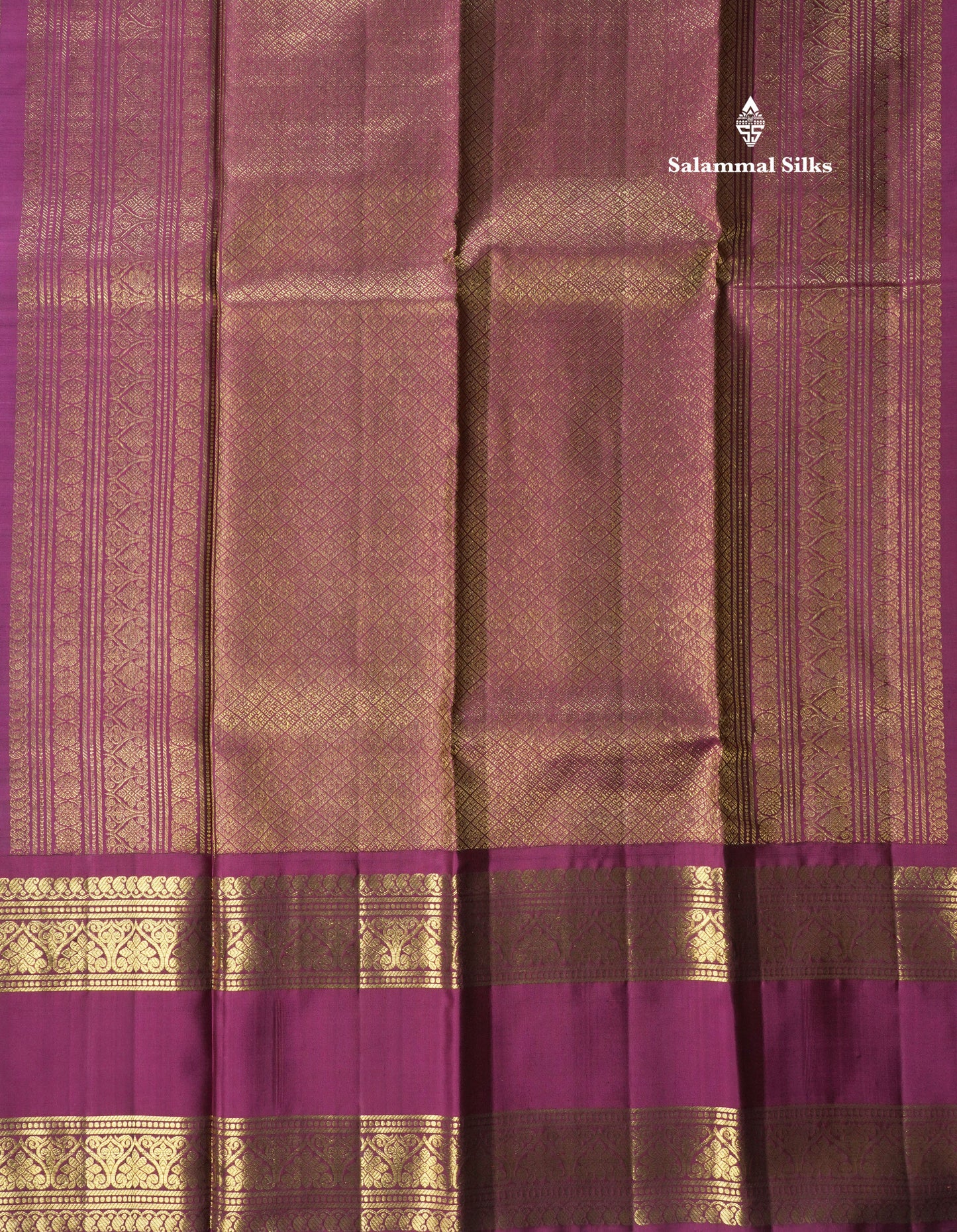 Green Belthari Design Korvai Pure Kanjivaram Silk Saree with Contrast Maroon Traditional Gap Border