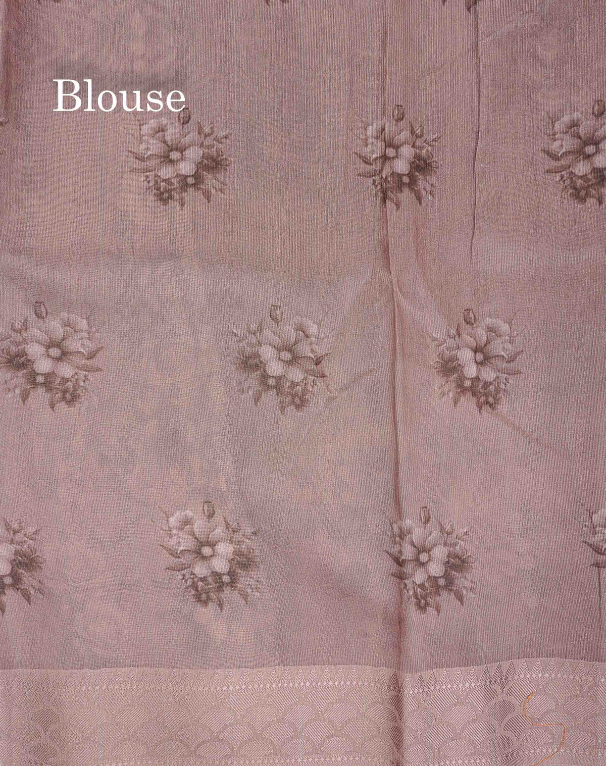 Kota Cotton Saree - Light Brown Colour Body With Fancy Border