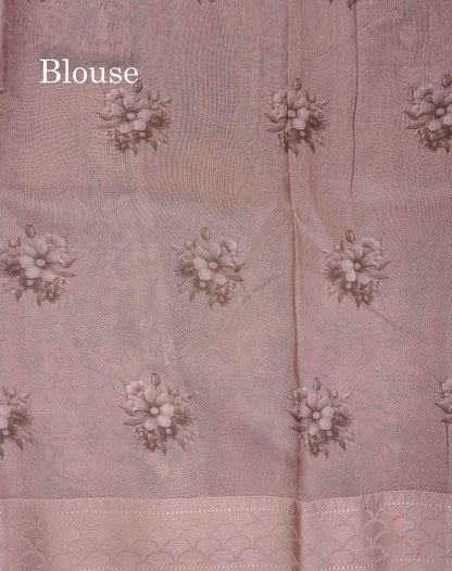 Kota Cotton Saree - Light Brown Colour Body With Fancy Border