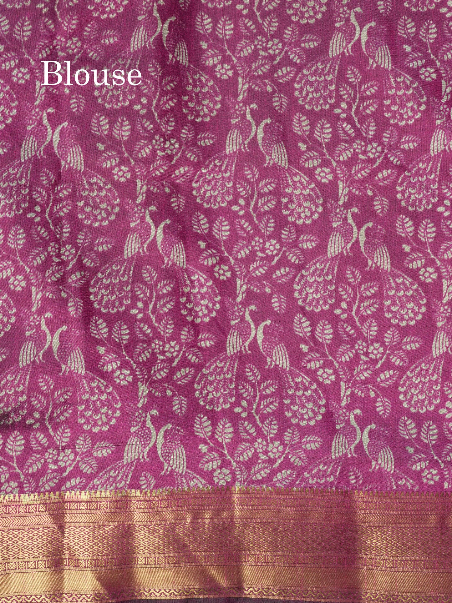 Grey Pichwai Print In Semi Raw Silk Saree With Contrast Maroon Traditional Border