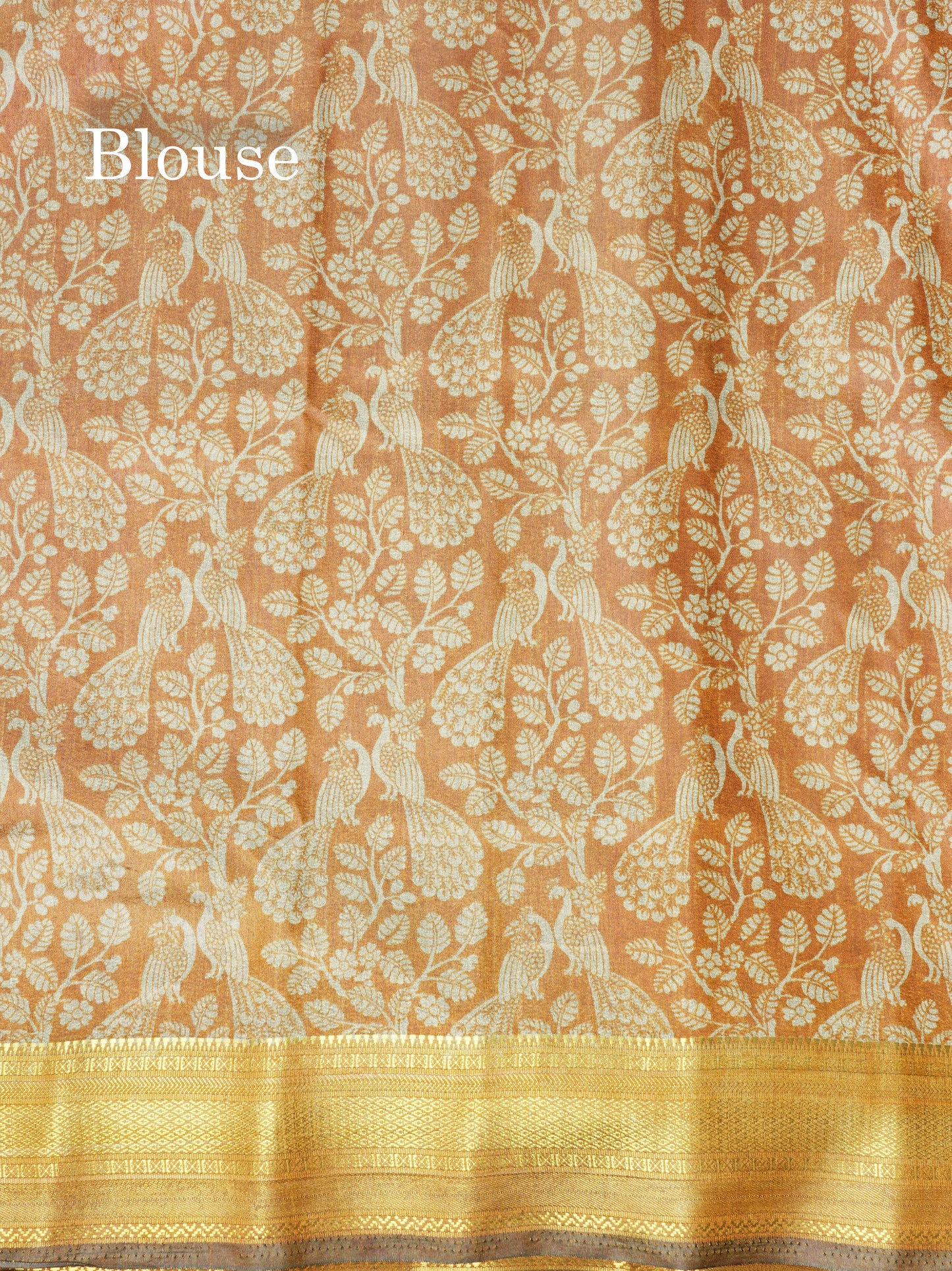 Grey Pichwai Print In Semi Raw Silk Saree With Contrast Maroon Traditional Border