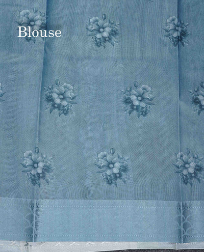 Kota Cotton Saree - Light Brown Colour Body With Fancy Border