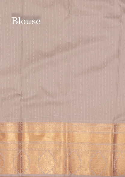 Bottle Green Colour Semi Silk Saree With Light Green Border