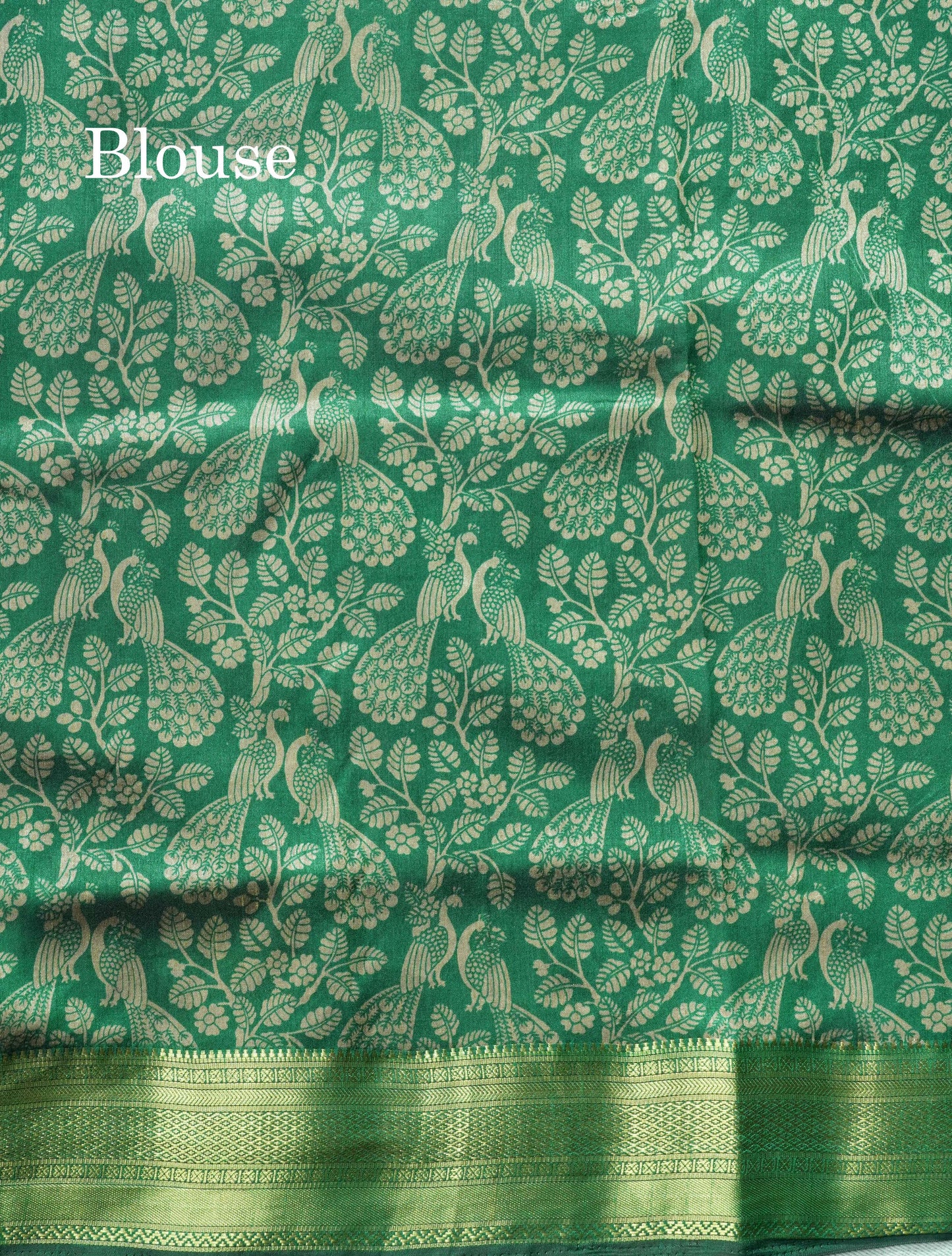 Grey Pichwai Print In Semi Raw Silk Saree With Contrast Maroon Traditional Border