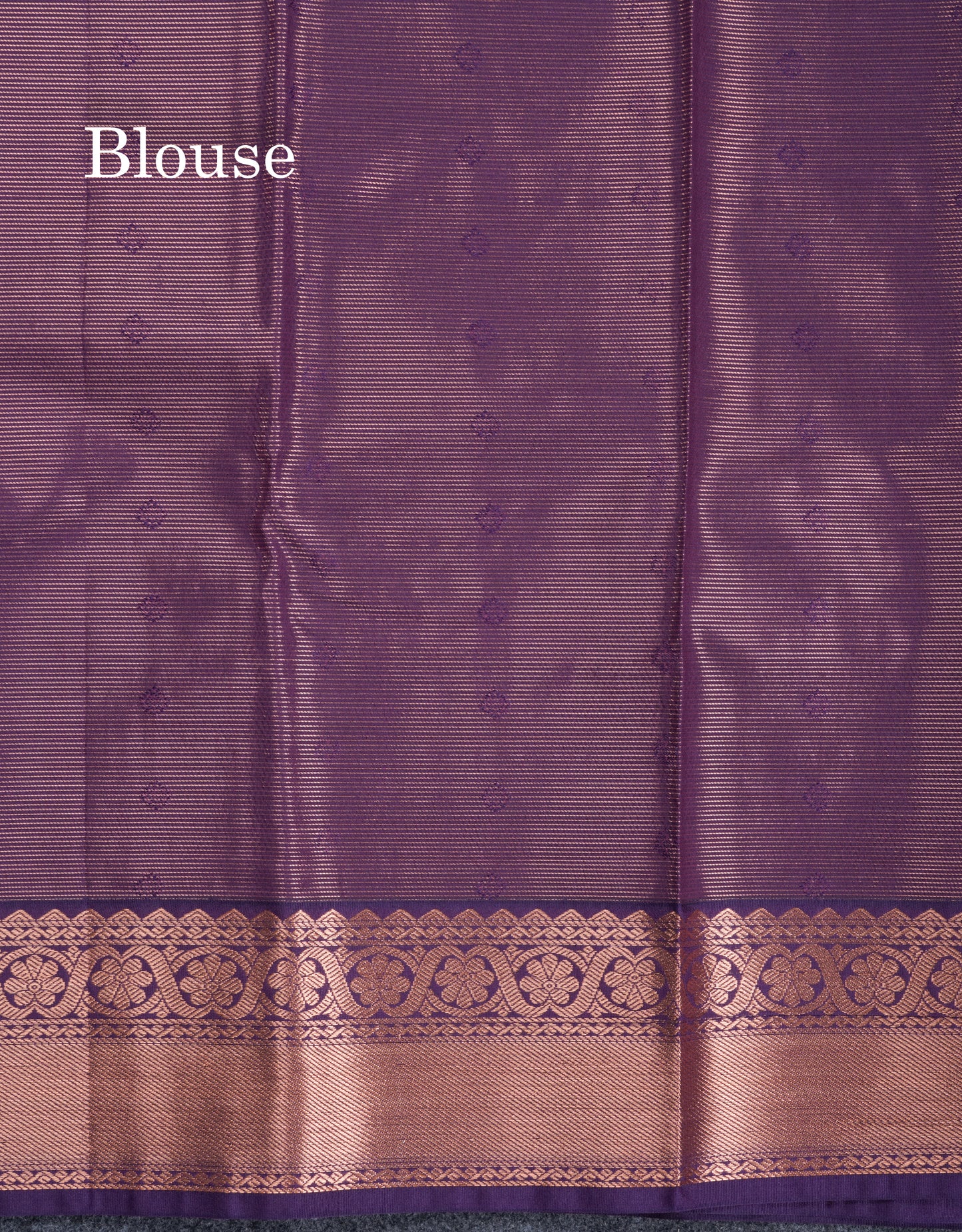 Reddish Maroon Vairaoosi Lines With Butta Semi Silk Saree With Contrast Purple Border