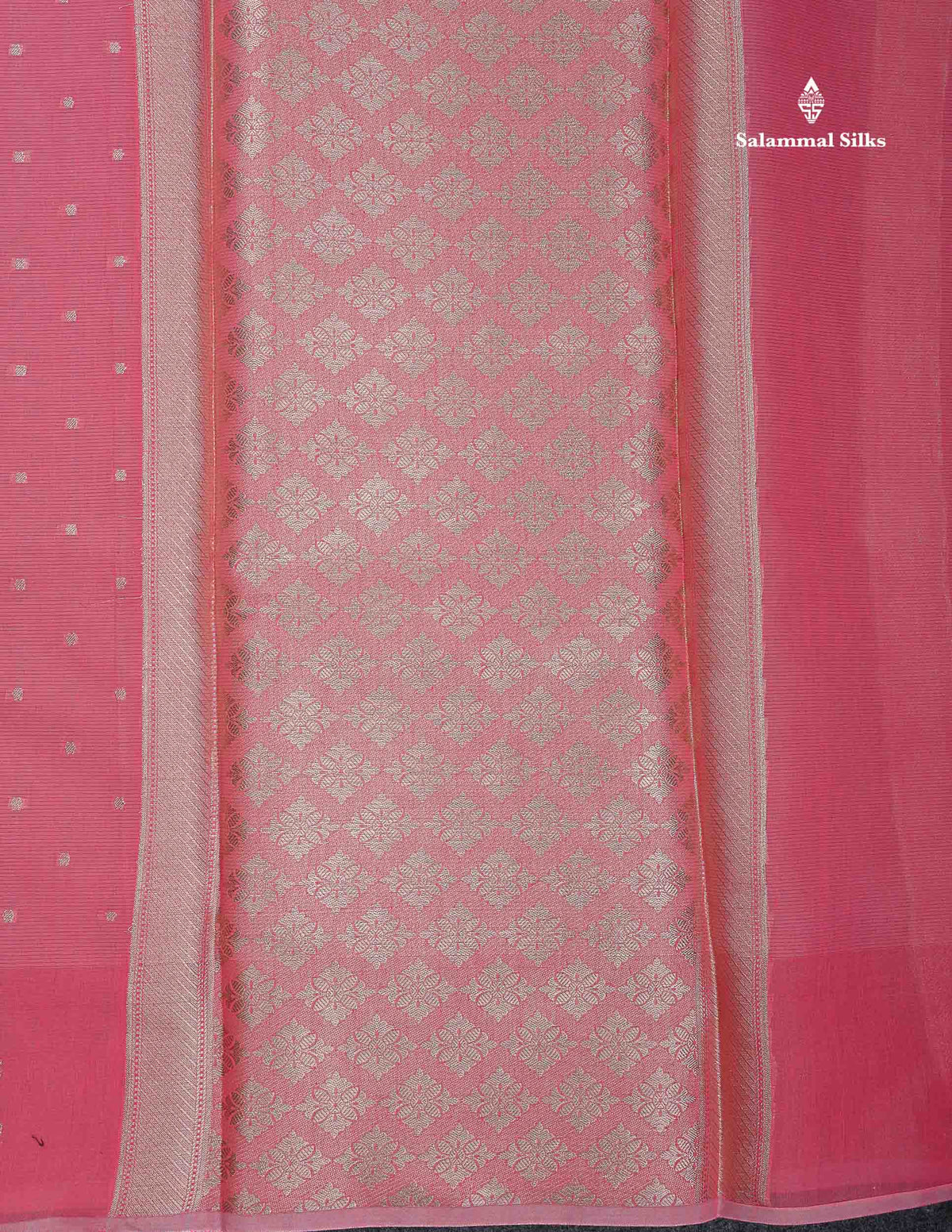 Cotton Mix Saree - Pinkish Peach Colour Body With Fancy Border