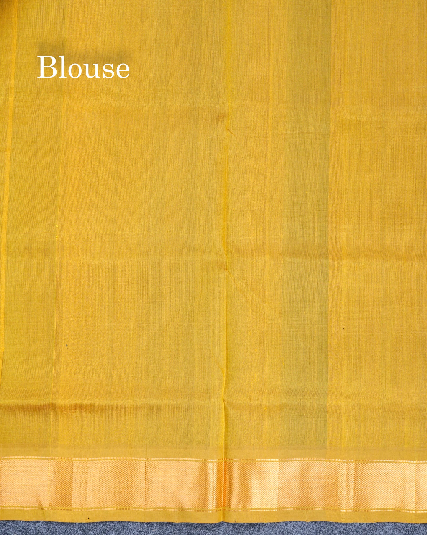 Bottle Green Plain Pure Silk Cotton Saree With Contrast Manthulir Yellow Blouse