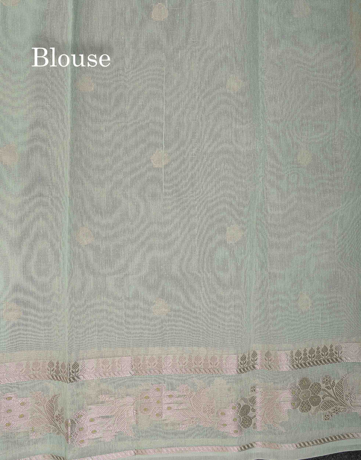 Cotton Mix Saree - Pastel Mint Green Colour Body With Fancy Border