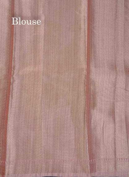 Jute Cotton Mix Saree -  Onion Pink Colour Body With Small Border