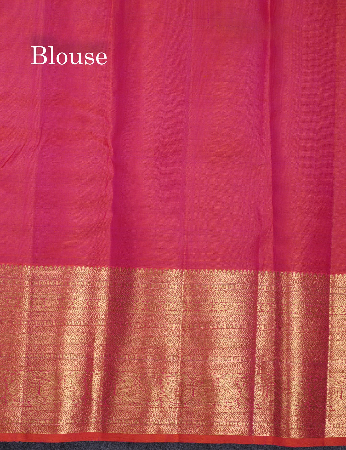 Beautiful Cream White 2G Pure Kanjivaram Silk Saree With Contrast Pinkish Orange Traditional Evening Morning Border