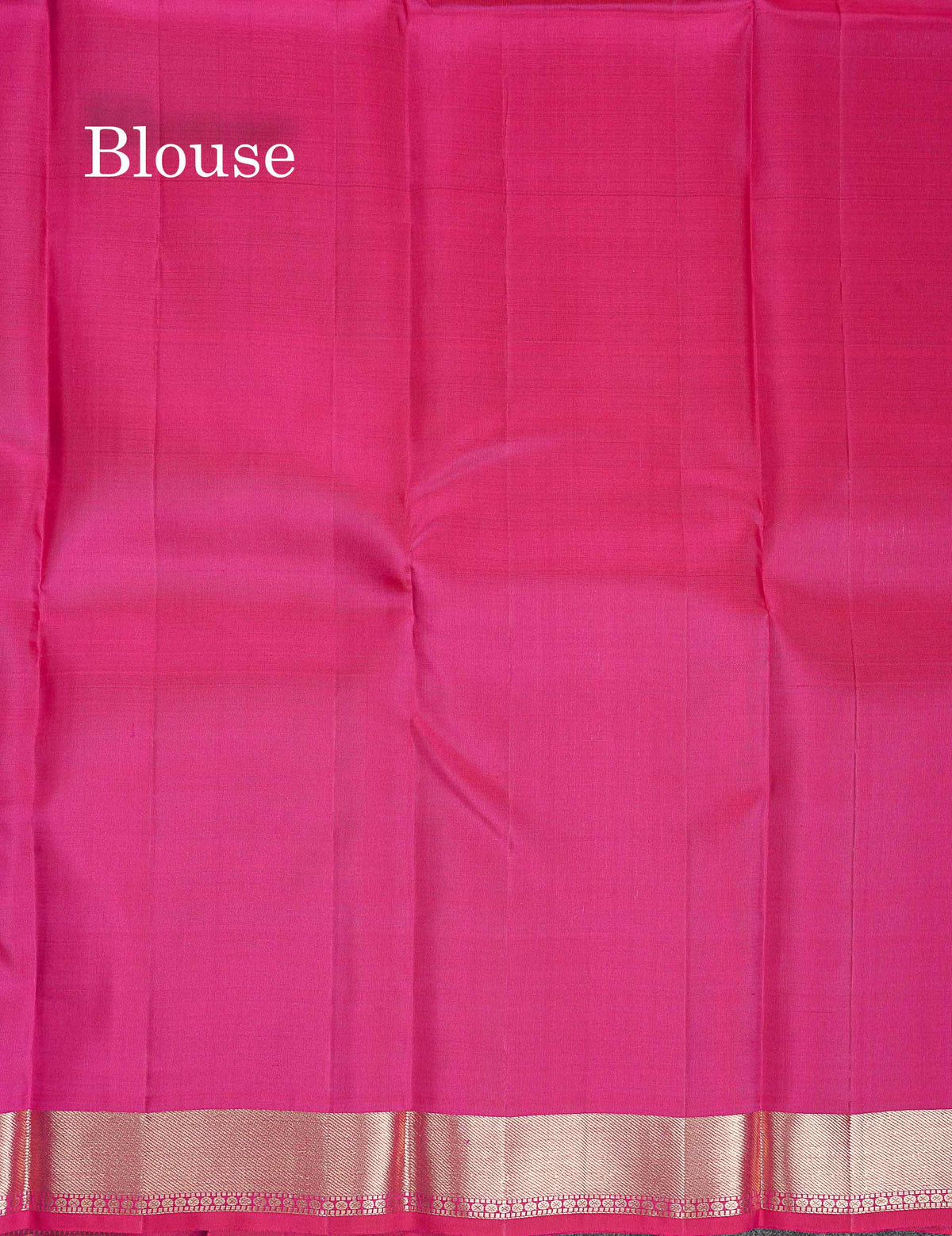 Pure Kanjivaram Silk Saree - Pink Colour Body With Small Traditional Border