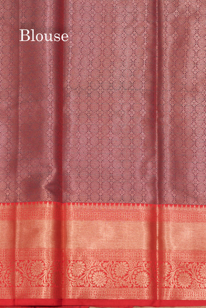 Peacock Green Colour Fancy Saree With Contrast Red Border