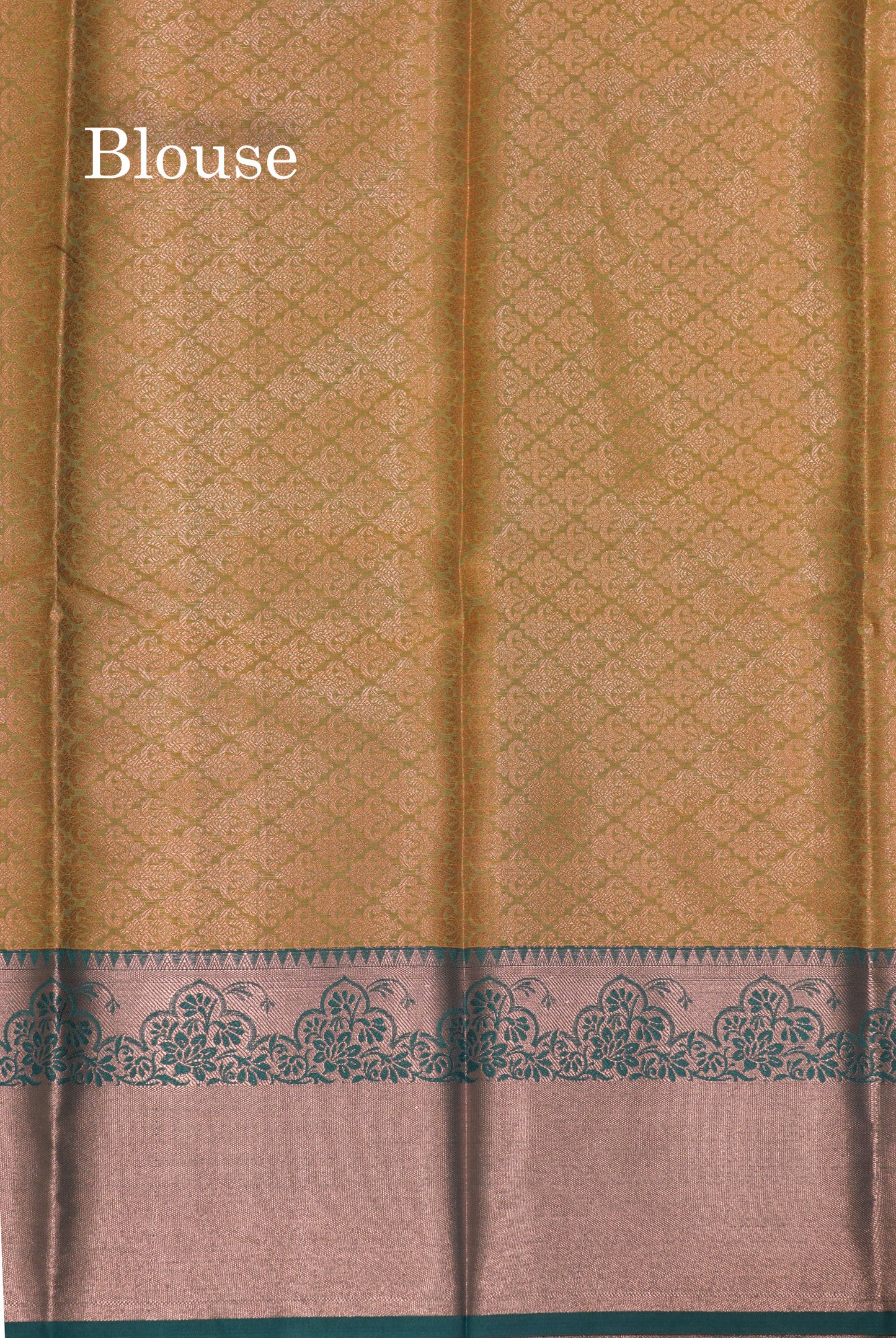 Yellow Colour Fancy Saree With Contrast Sapphire Green Border