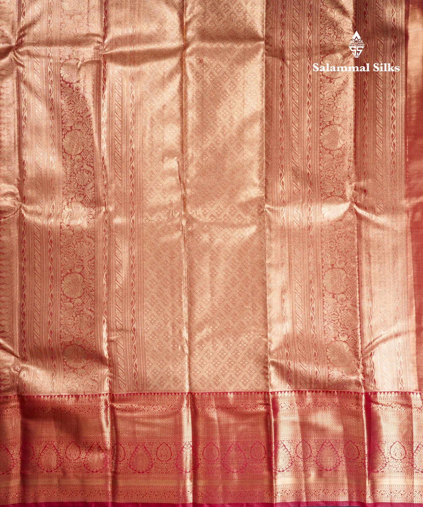 Pastel Blue Bridal Tissue Semi Silk Saree With Contrast Maroon Long Border