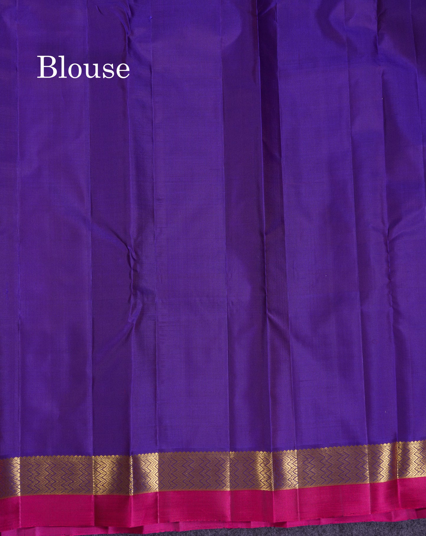 Beautiful Light Violet Pure Kanjivaram Silk Saree With Contrast Violet Traditional Small Border