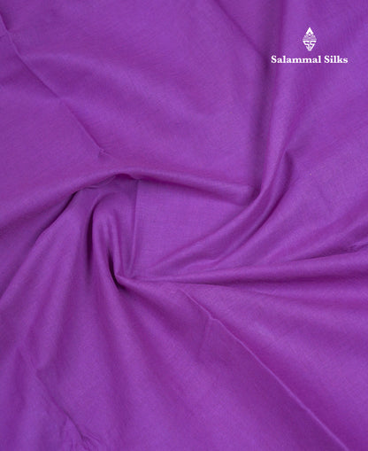 Beautiful Purple Plain Sungudi Cotton Saree With Contrast Navy Blue Traditional Rettapet Border