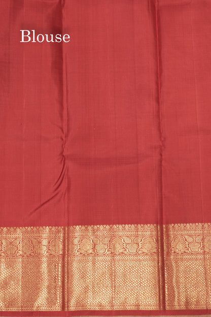 Onion Pink Colour Pure Kanjivaram Silk Saree