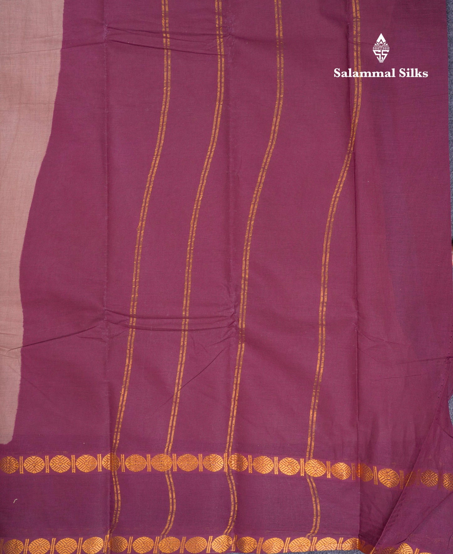 Beautiful Purple Plain Sungudi Cotton Saree With Contrast Navy Blue Traditional Rettapet Border